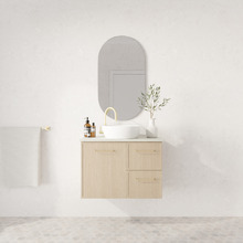 Hamilton 750mm Wall Hung Single Vanity with Solid Surface Countertop